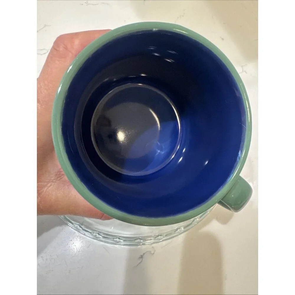 Zak! Crayola BREATHE DEEP Coffee Mug Blue & Green With Handle 16 oz